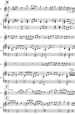 Waltzing Matilda for Flute and Piano