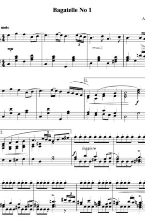 Three Bagatelles for Piano