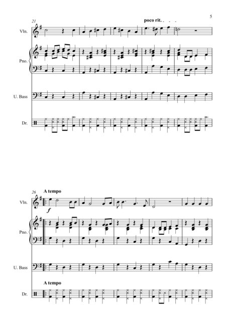 4 Sir Harry Lauder Songs Violin Full Score 5
