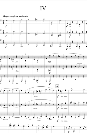 Johannes Brahms, Symphony No. 4, – for Clarinet trio