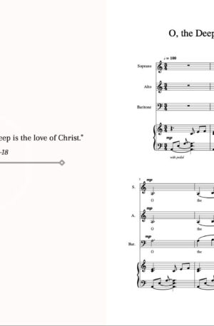 O, the Deep, Deep Love of Jesus – SAB Choir with Piano Accompaniment