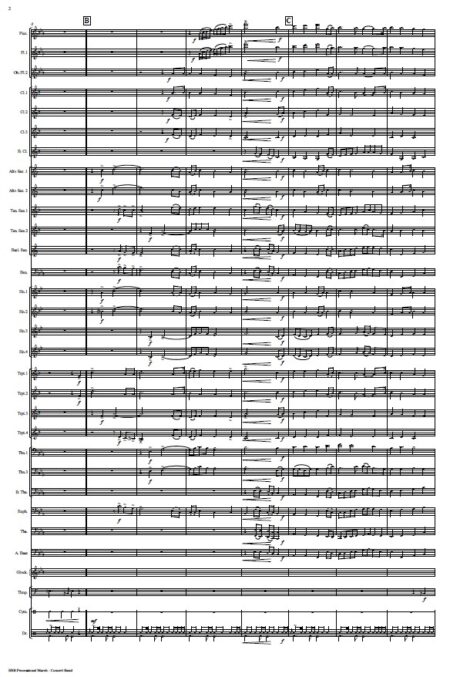 596 HSB Processional March Concert Band Sample page 002