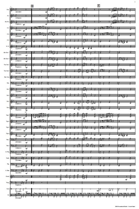 596 HSB Processional March Concert Band Sample page 003