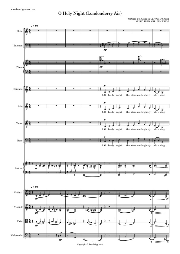 O Holy Night  Recorder Sheet Music