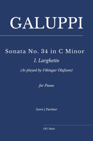 Galuppi: Sonata No. 34 in C Minor: I. Larghetto (As performed by Víkingur Ólafsson)