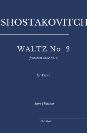 Waltz No. 2 (from Jazz Suite 2) for Piano Solo