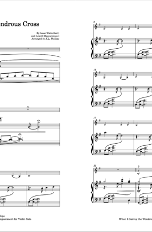 When I Survey the Wondrous Cross – Violin Solo with Piano Accompaniment