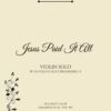 Jesus Paid It All - Violin Solo with Piano Accompaniment