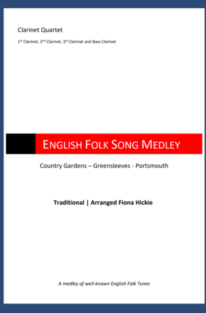 English Folk Song Medley – Clarinet Quartet