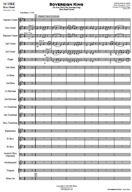 086 Sovereign King Brass Band Sample Page 001