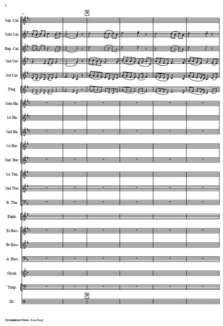 086 Sovereign King Brass Band Sample Page 002