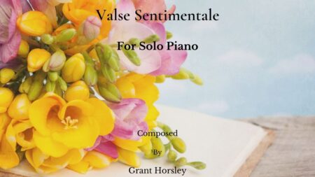 Valse Sentimentale Solo Piano