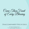 Come Thou Fount of Every Blessing - Unaccompanied Violin Solo