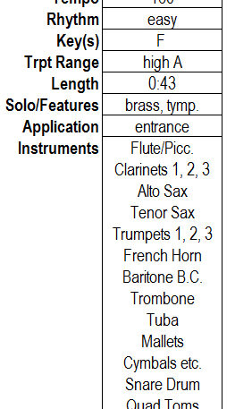 Dream Fanfare for Marching/Concert Band