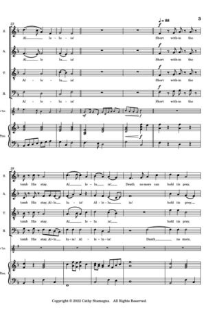 Lo, a Risen Lord (Choral or Duet Arrangements, Piano Accompaniment, Optional Bb Trumpet)