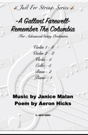 A Gallant Farewell (Remember The Columbia) – String Orchestra