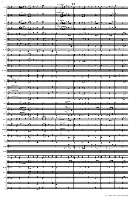 634 I Vow To Thee My Country Concert Band Orchestra SAMPLE page 002