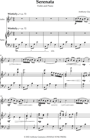 SERENATA – violin/piano