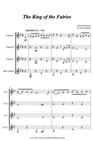 The King of the Fairies – for Clarinet Quartet