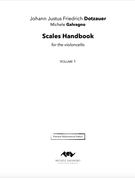 J. J. F. Dotzauer - Scales Handbook for the violoncello