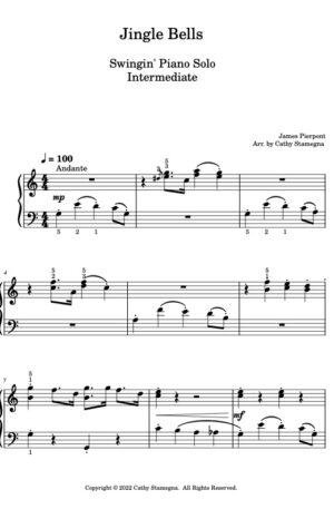 Jingle Bells (Piano Solo) – Intermediate/Late Intermediate Piano Solo)