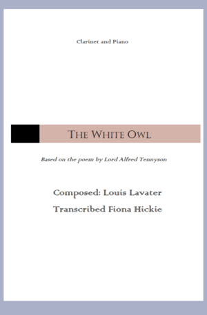 The White Owl – Clarinet and Piano