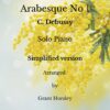 Arabesque No 1 piano simplified