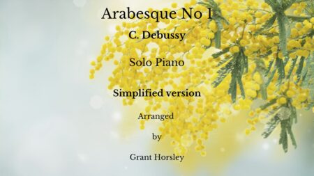 Arabesque No 1 piano simplified