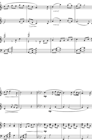 BENEDICTUS (2 clarinets and piano)