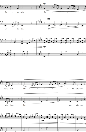 BENEDICTUS (SA Choir or duet/piano)