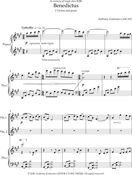 Benedictus 2 violins and piano 0002