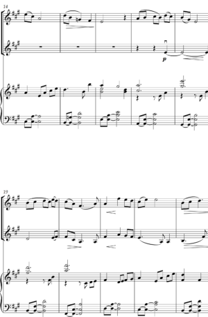 BENEDICTUS (2 Violins/Piano)