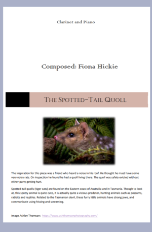 The Spotted-Tail Quoll – Clarinet and Piano