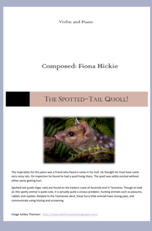 The Spotted-Tail Quoll – Violin and Piano