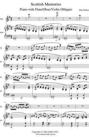 Scottish Memories – for Piano and flute/oboe/violin Obligato