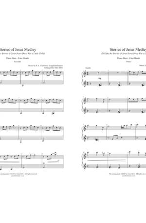 Stories of Jesus Medley – Early Intermediate Piano Duet