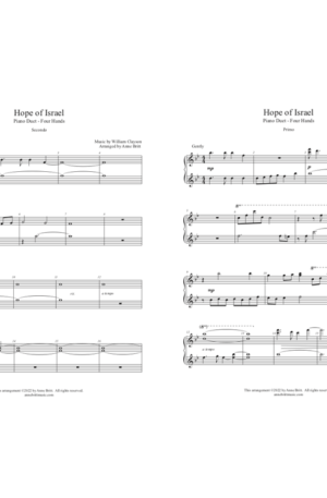 Hope of Israel – Early Intermediate Piano Duet