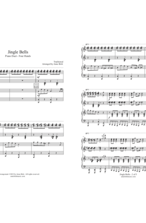 Jingle Bells – Intermediate Piano Duet