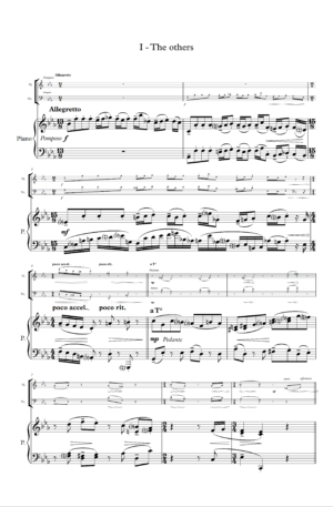 Piano Trio: Beyond forgiveness by Ilan Chouraki – in 4 mvt
