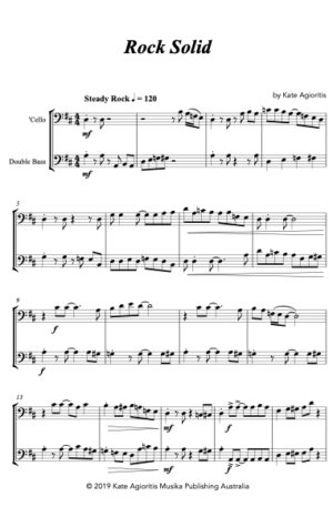 Rock Solid – Duet for Cello and Double Bass