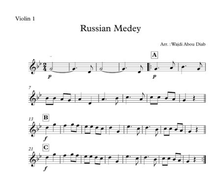 Russian Medey Score and parts 16