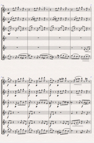 “Tango” for Flute Choir- (6 C Flutes)