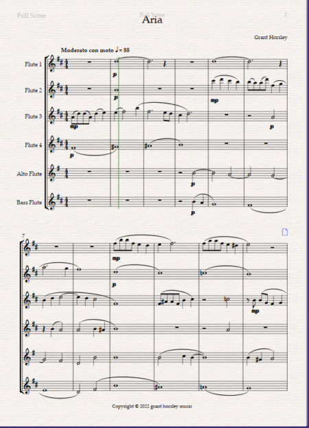 Aria flute choir 1