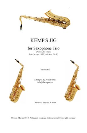 KEMP’S JIG for Saxophone Trio