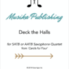 Deck the Halls - Saxophone Quartet