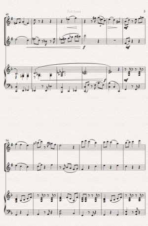 “Sunshine” A Jazz Waltz for Clarinet Duet and Piano- Intermediate