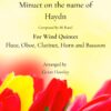 Minuet on the name of Haydn WQ NEW