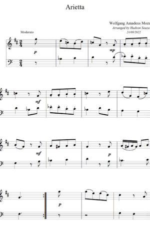 Arietta – Wolfgang Amadeus Mozart – Bassoon and Clarinet