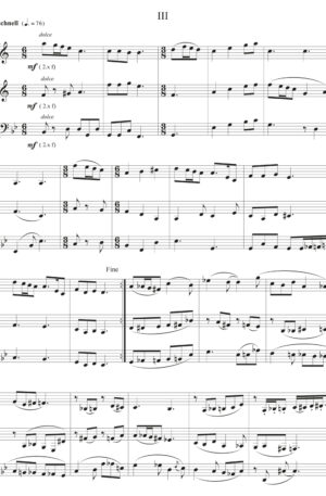 Vier kleine Trios für zwei Klarinetten und Fagott (Four small Trios for two clarinets and bassoon)