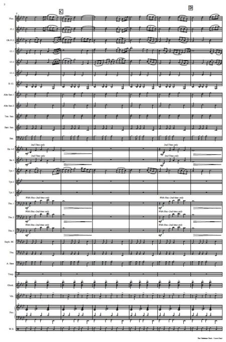 590 The Christmas Clock Concert Band Sample page 02